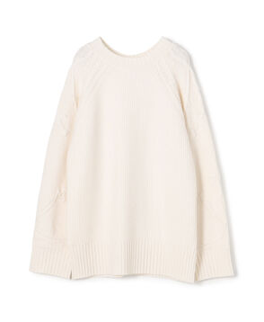 セミウーステッドウール クルーネックプルオーバー