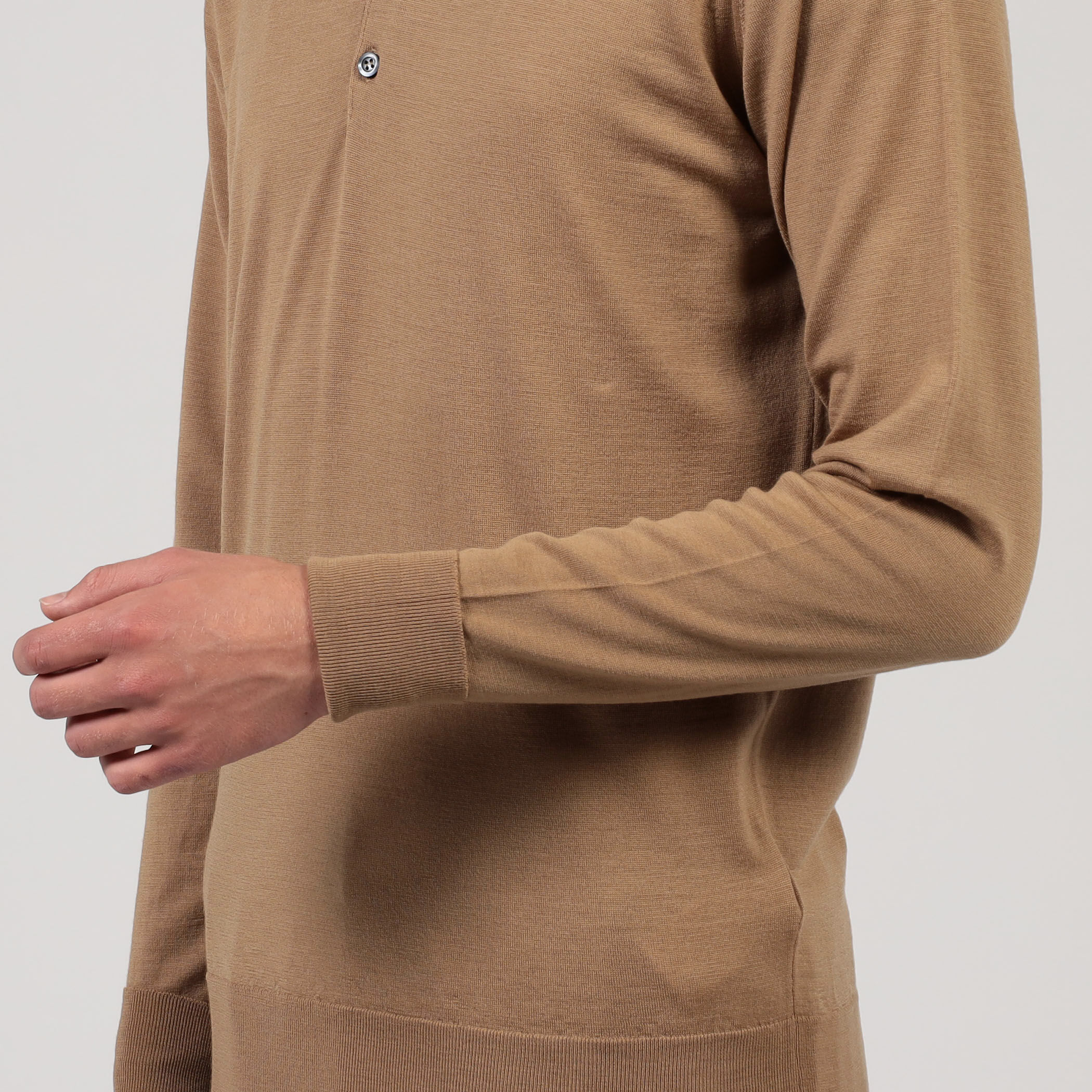 JOHN SMEDLEY 30G EASY FIT ウール ニットポロシャツ DORSET