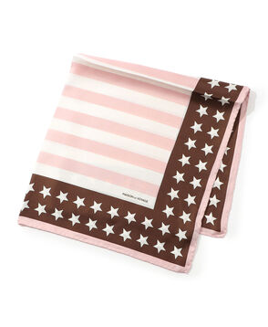 MAISON et VOYAGE シルクツイル スターフラッグモチーフ スカーフ