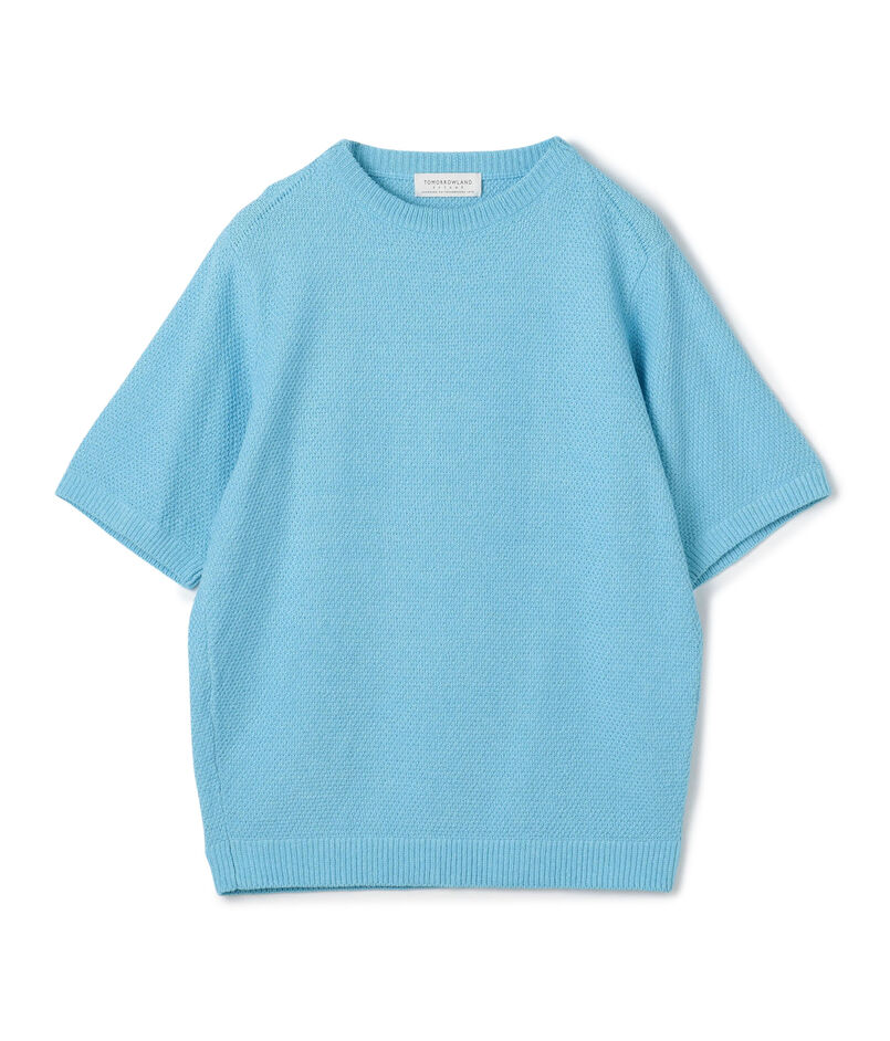 TOMORROWLAND tricot コットンリネン クルーネックプルオーバーニット