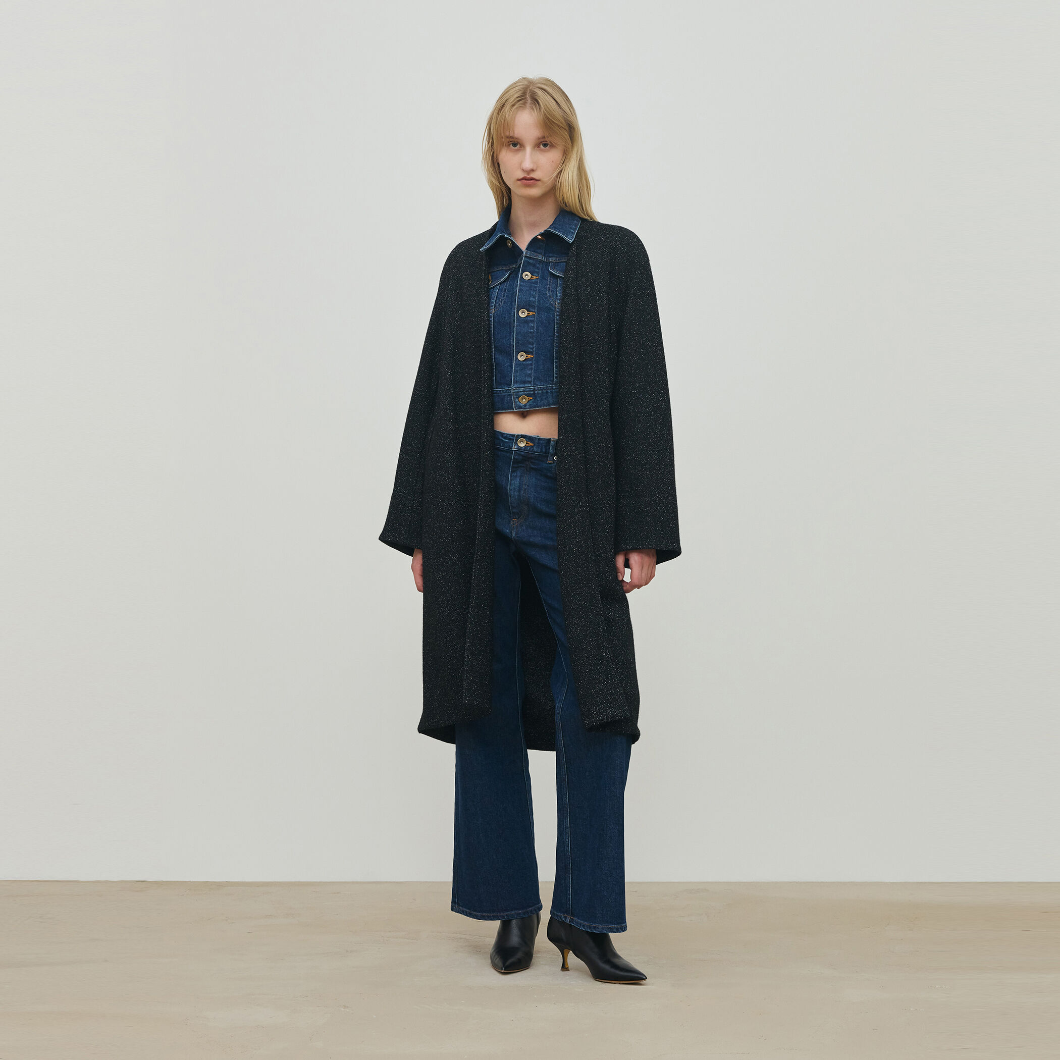 ノイジーインレーステッチ ロングコート｜トゥモローランド 公式通販