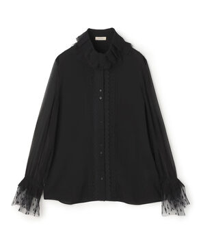 シアーレースコラージュ マルチレーステープブラウス