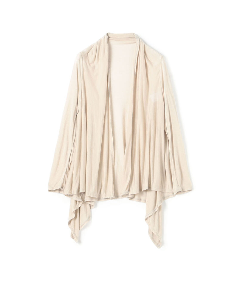 レーヨンカシミヤジャージー フロントオープンカーディガン