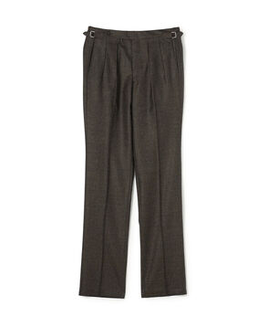 ウールフランネル サイドアジャスター 2Pスラックス V.B.CANONICO