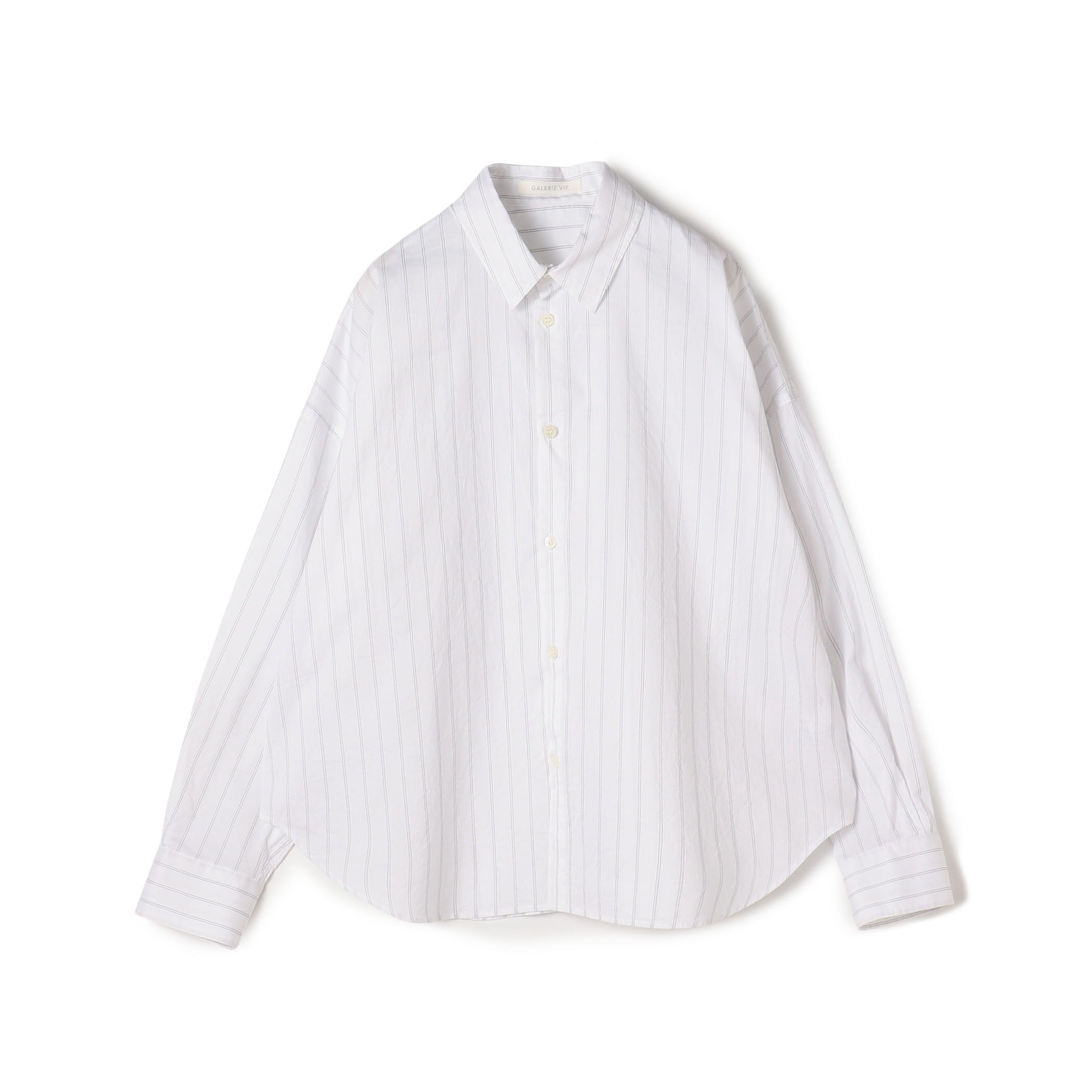 コットンシルクブロード ドロップショルダーシャツ｜トゥモローランド