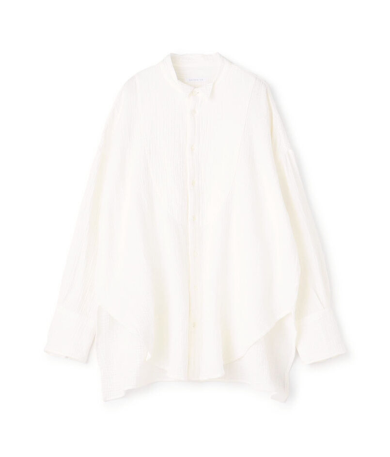 ■ダブルガーゼ ウィングカラーロングシャツ