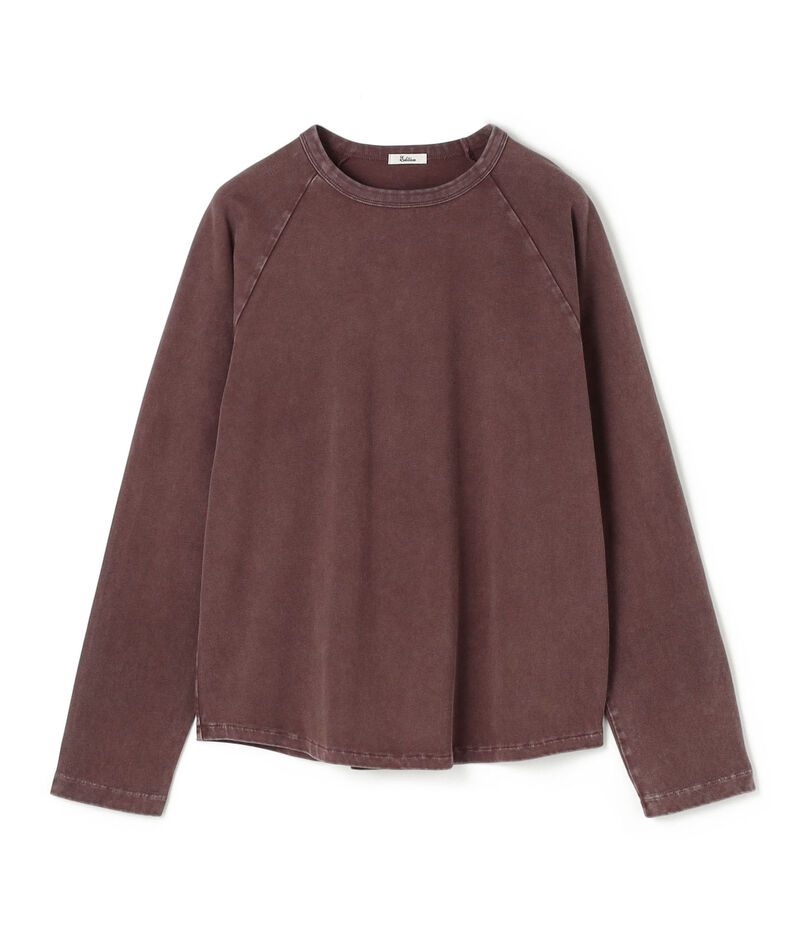 コットンガーメントダイ ロングスリーブプルオーバー