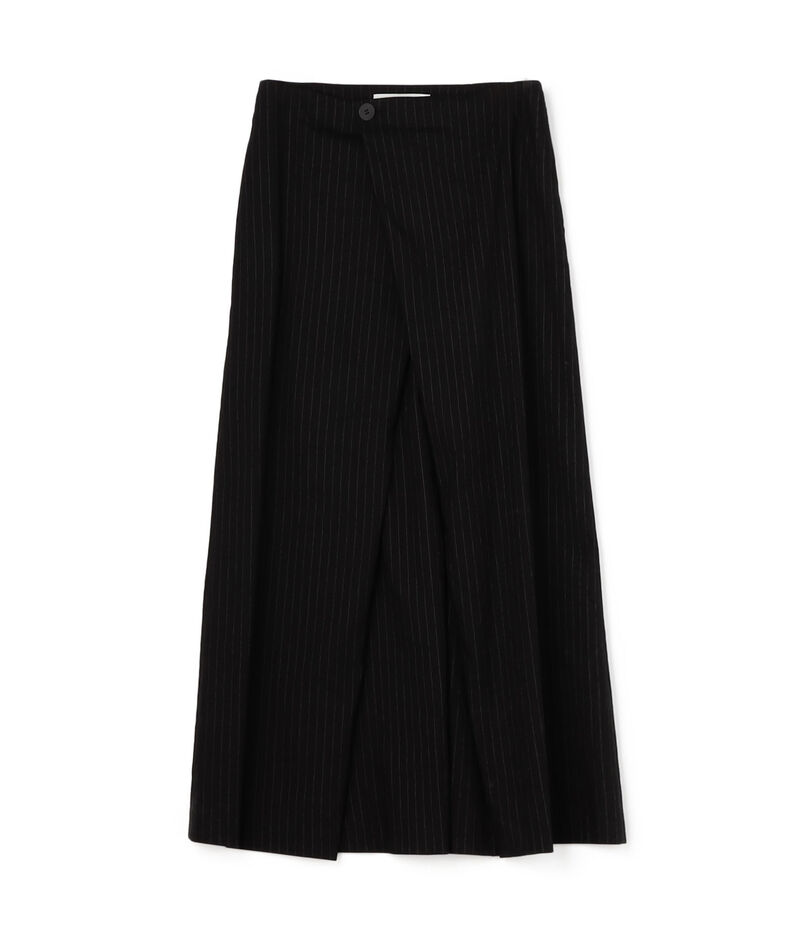 リネンストレッチ ラップスカート