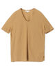 コットンスラブジャージー ソフトVネックTシャツ WUA3705