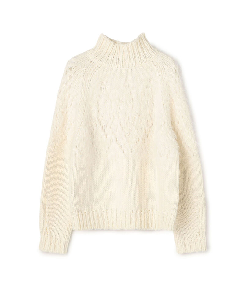 アイレットシャギー ハイネックプルオーバー