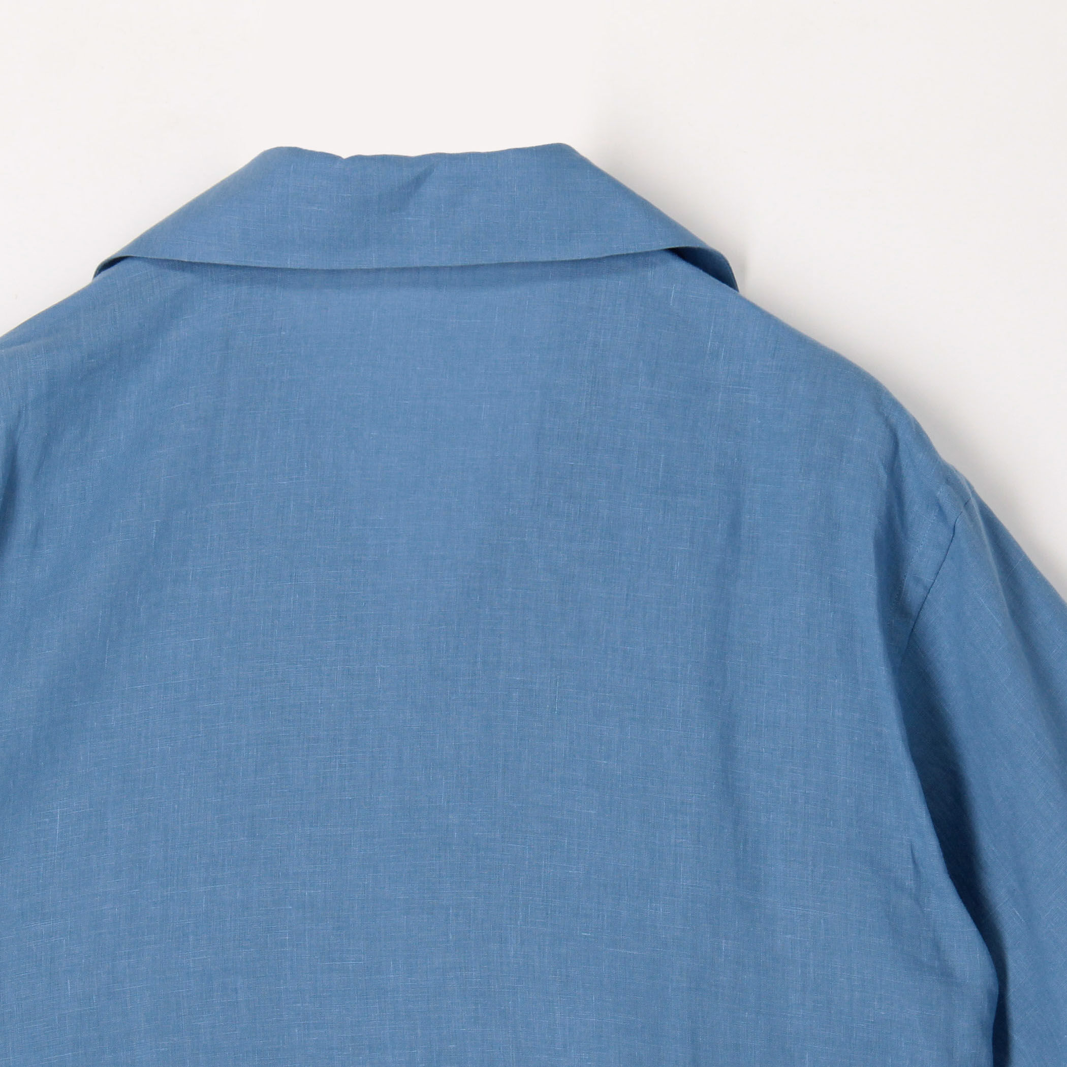 リネン ワンナップカラー ショートスリーブシャツ GOLD LINEN
