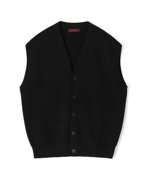 コットンカシミヤ Vネックベスト