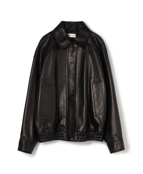 ラムレザー バイカーブルゾン