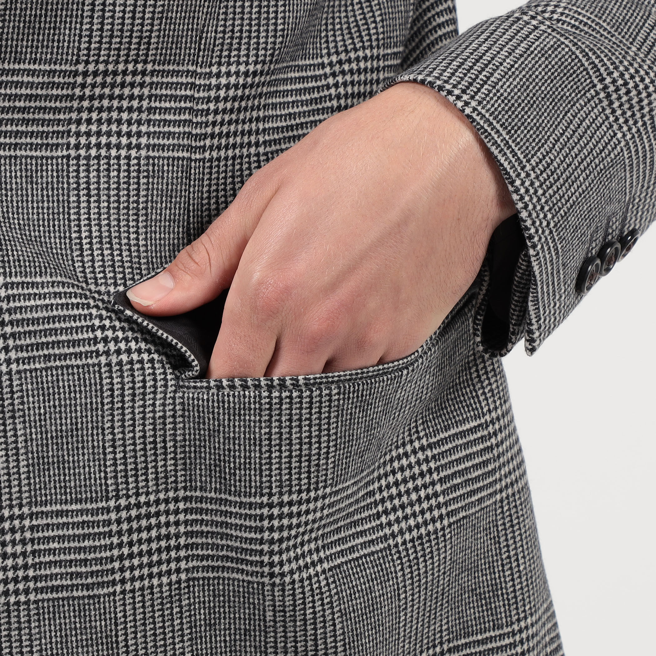 カレッジフランネルウール シングルブレステッド3Bジャケット