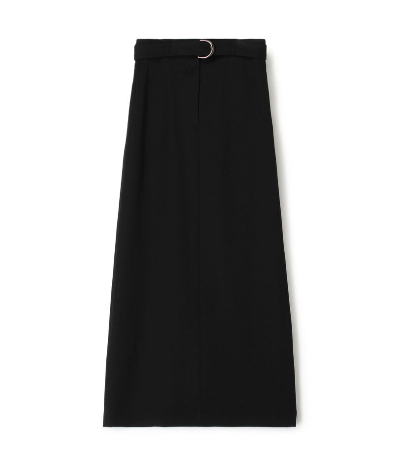 Wool doeskin belted straight Skirts