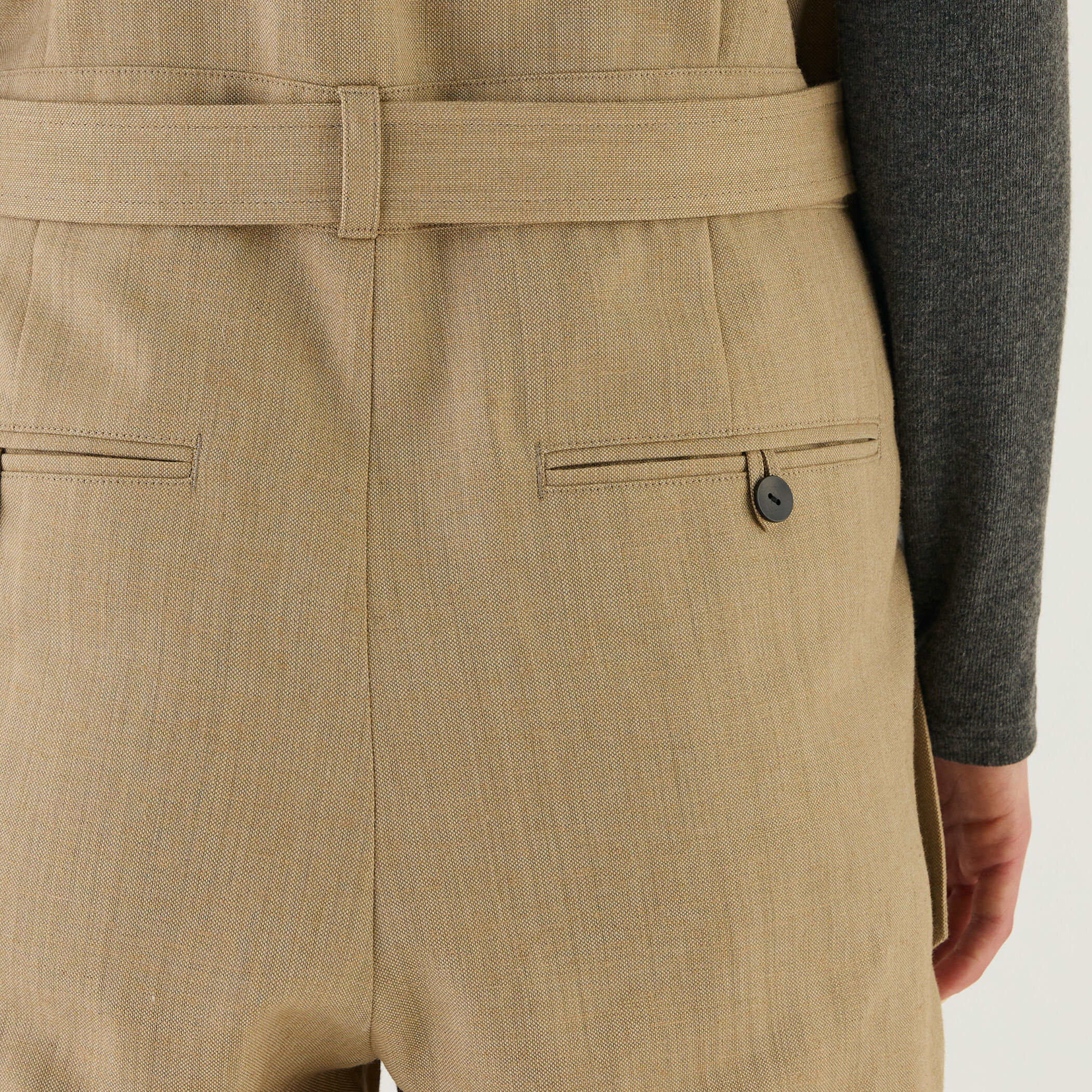 ベージュ ジャンプスーツ SLY | MANNISH TAILOR ジャンプスーツ (オールインワン ) |SHEL