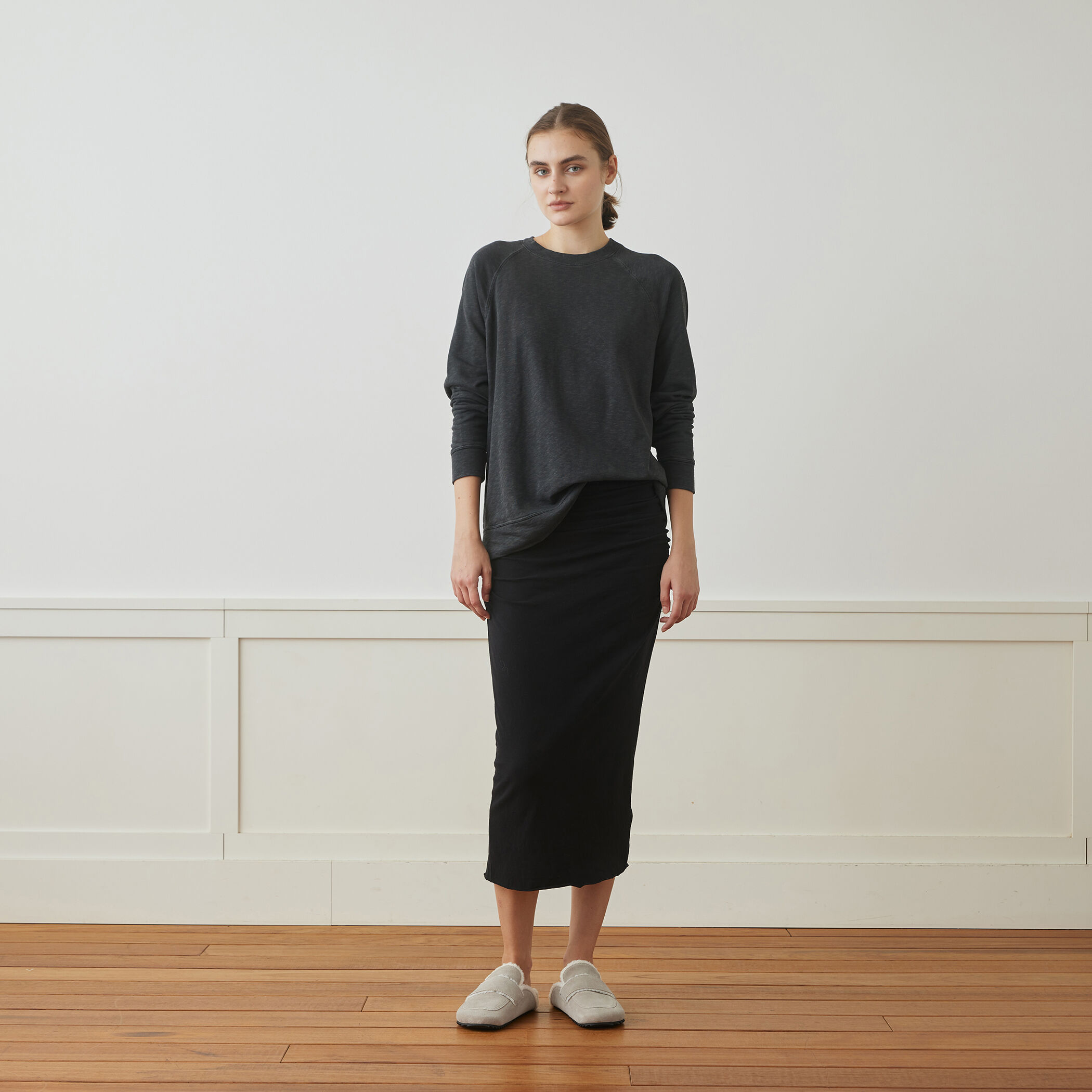 バックパイルスエット ラグランスリーブプルオーバー WXA3657