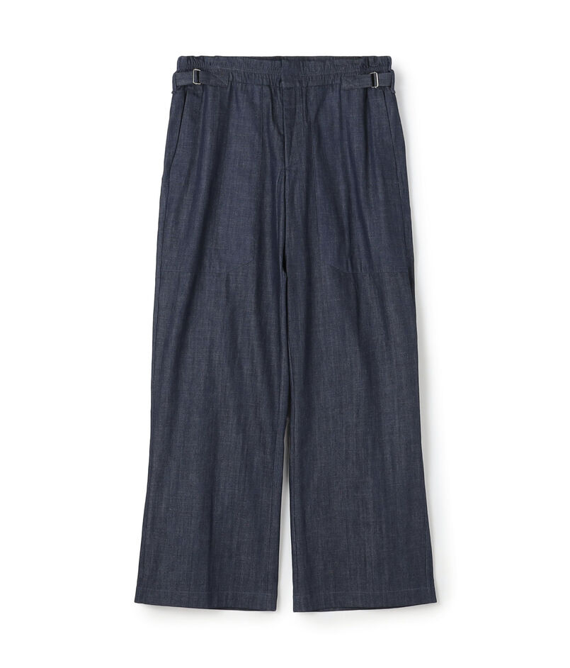 JAN MACHENHAUER Timothy Pants Denim コットンデニム サイドアジャスターパンツ