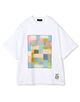 CABaN スビンコットン モザイクプリントTシャツ