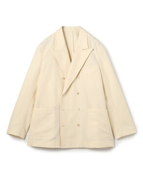 コットンシルクグログラン ダブルブレステッド8Bジャケット