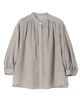 【WEB先行予約】レーヨンキュプラシャンブレー ギャザーブラウス