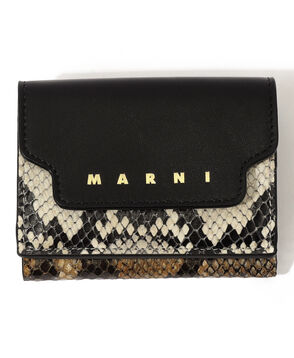 MARNI TRIFOLD BIG LOGO レザー製三つ折りウォレット