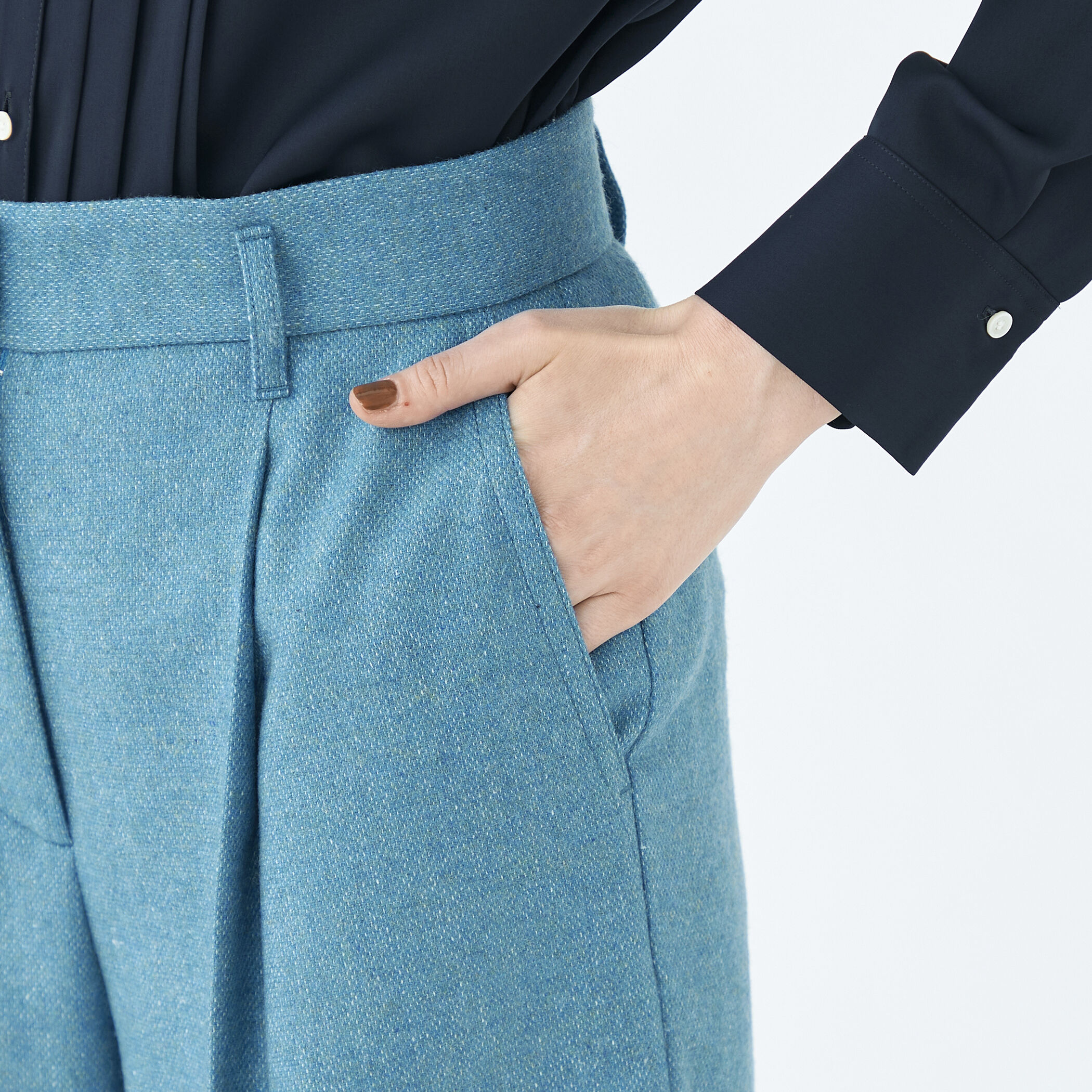 メランジカルゼ タックワイドパンツ｜トゥモローランド 公式通販