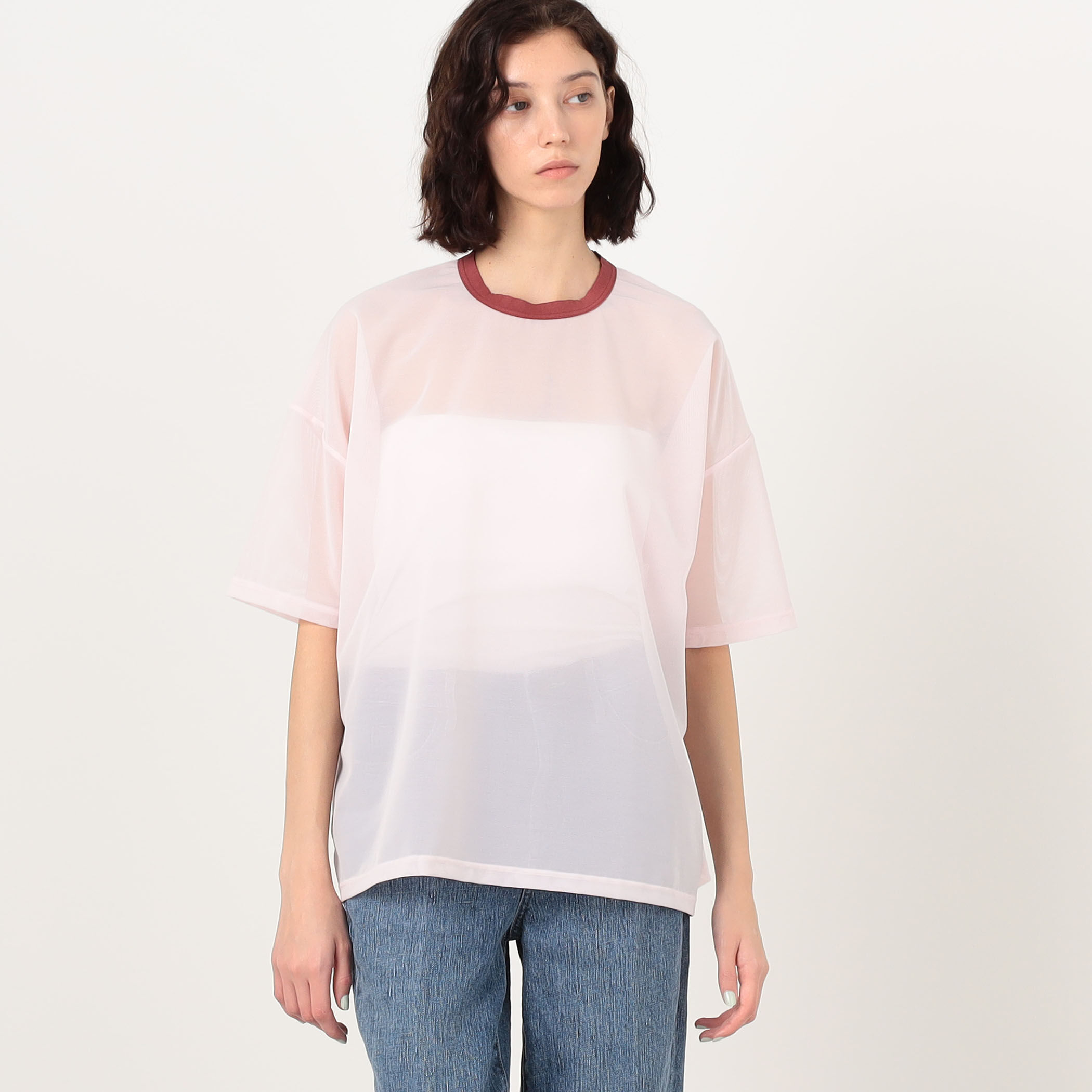 別注】OVERNEATH Net Big T-shirts メッシュネットTシャツ