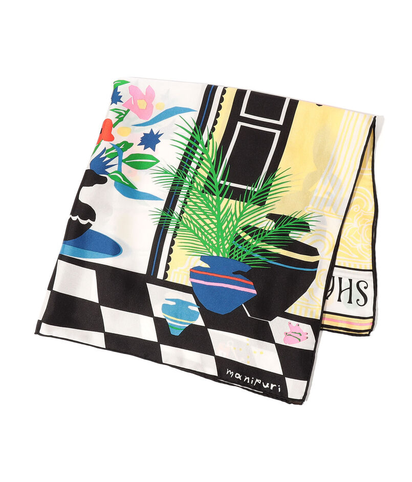 MANIPURI SHANGRI-LA シルクスカーフ