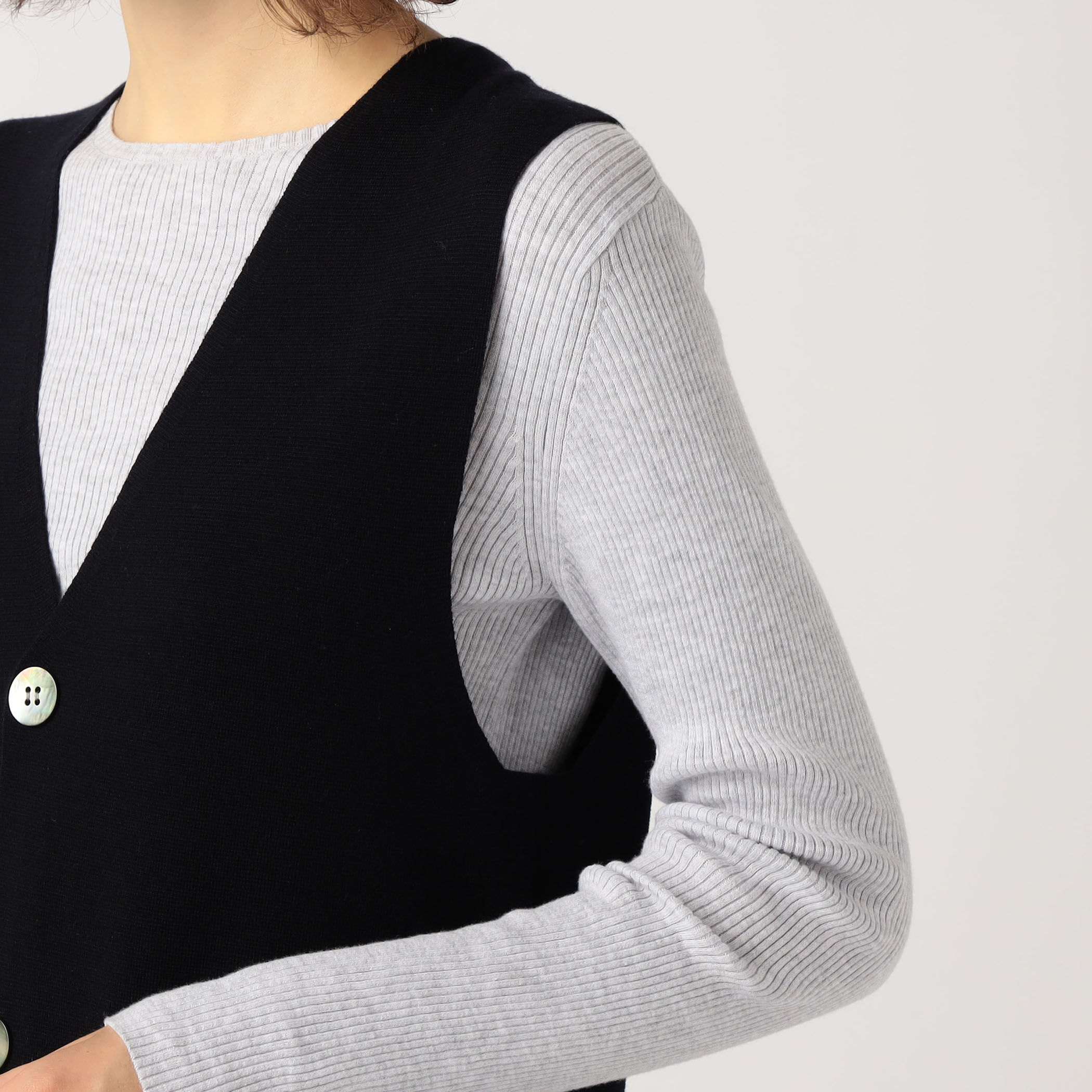 Ioco様専用 GALERIE VIE ウール Vネックロングベスト