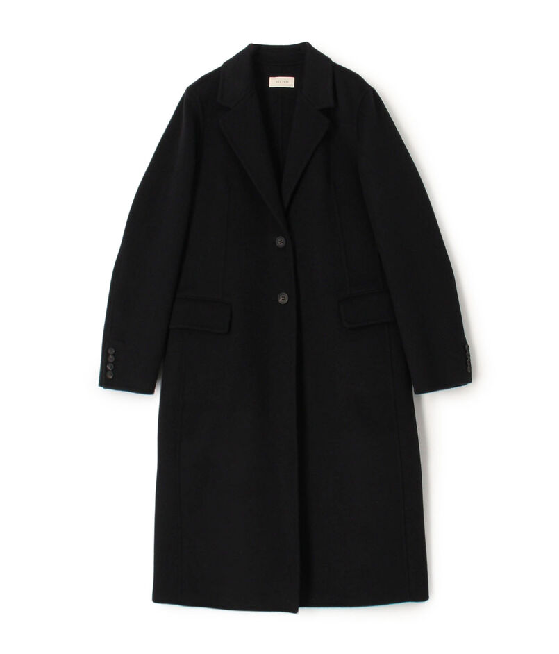 ダブルフェイスメルトンビーバー チェスターコート