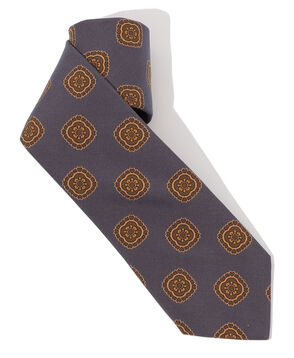 Seaward ＆ Stearn シルクプリントネクタイ