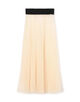HYKE TULLE PLEATED SKIRT スカート