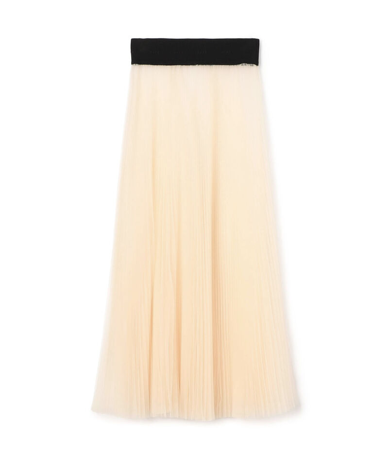 HYKE TULLE PLEATED SKIRT スカート