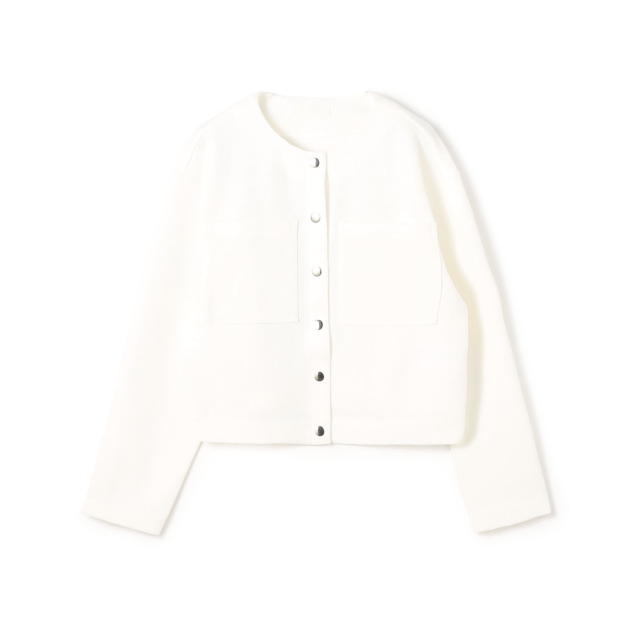 【Ballsey】イギージャージー ショートカーディガン　ホワイト 36 イギージャージー ショートカーディガン｜トゥモローランド 公式通販