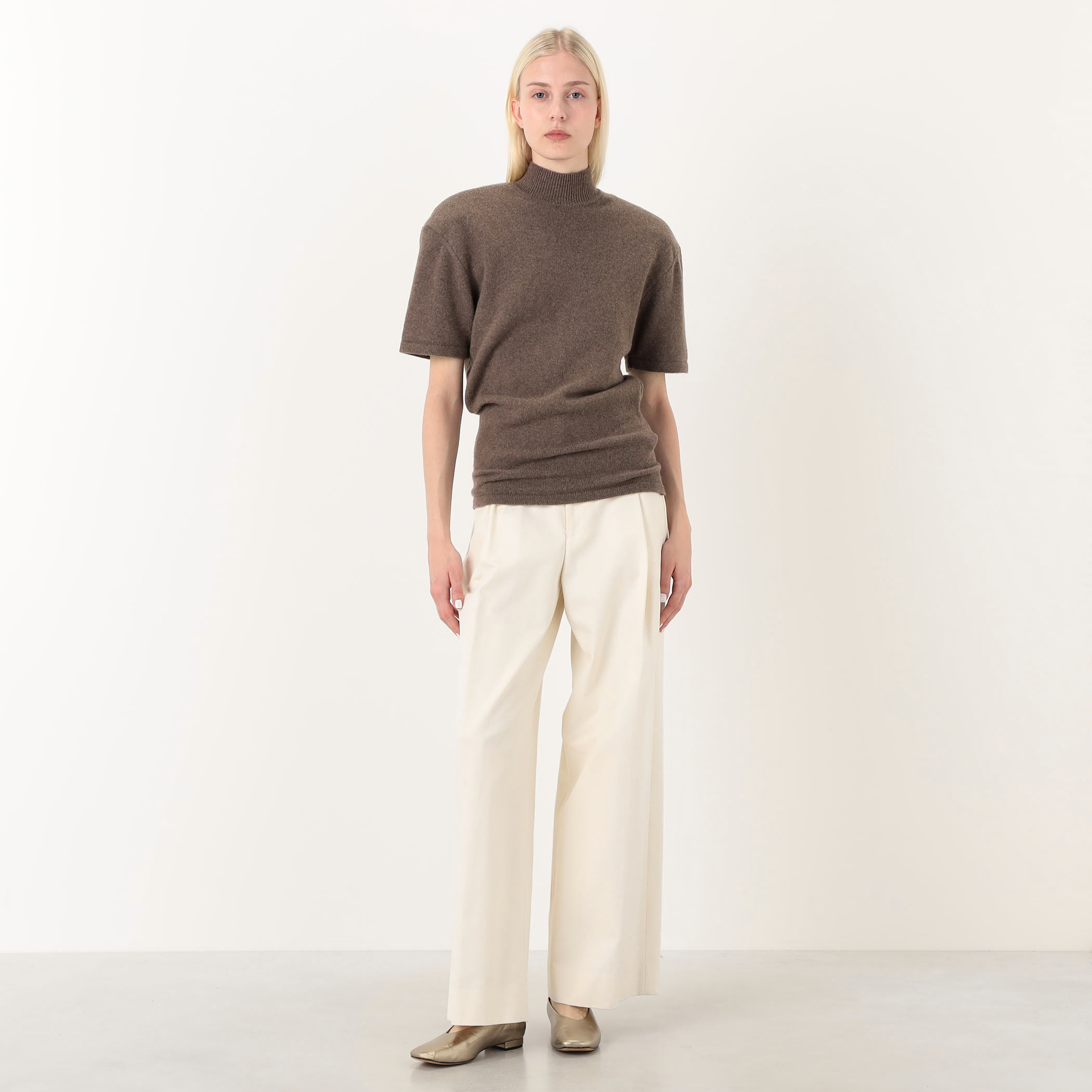 JACQUEMUS LA MAILLE CASTAGNA ハーフスリーブニット