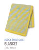 ブロックプリントキルト マルチカバー L