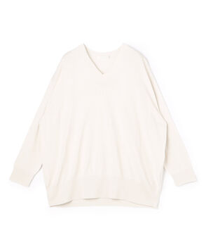 プレーンコットン Vネックプルオーバー