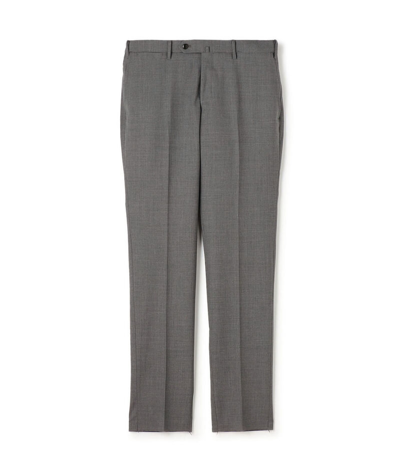 ポリエステルウール スリムストレートスラックス FREE FIT