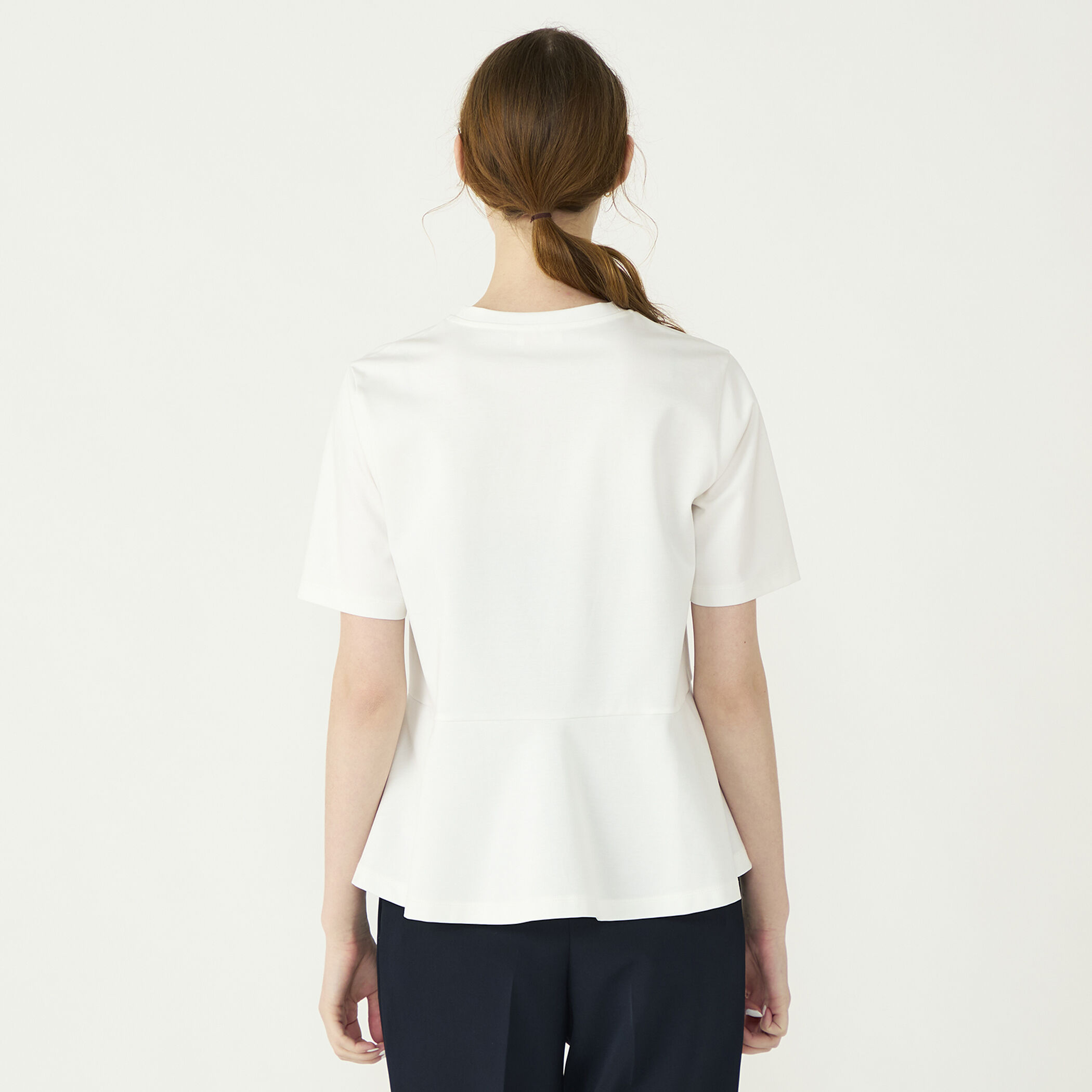 スーピマモクロディ ペプラムTシャツ｜トゥモローランド 公式サイト