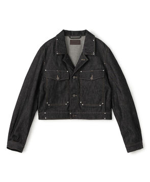 LEMAIRE CROPPED BLOUSON スタッズデニム ジャケット