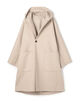 ダブルフェイス ドルマンスリーブフーデッドコート