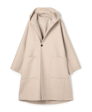ダブルフェイス ドルマンスリーブフーデッドコート