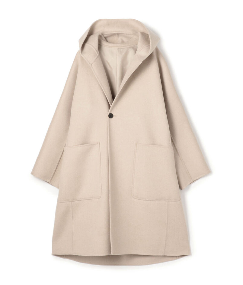 ダブルフェイス ドルマンスリーブフーデッドコート