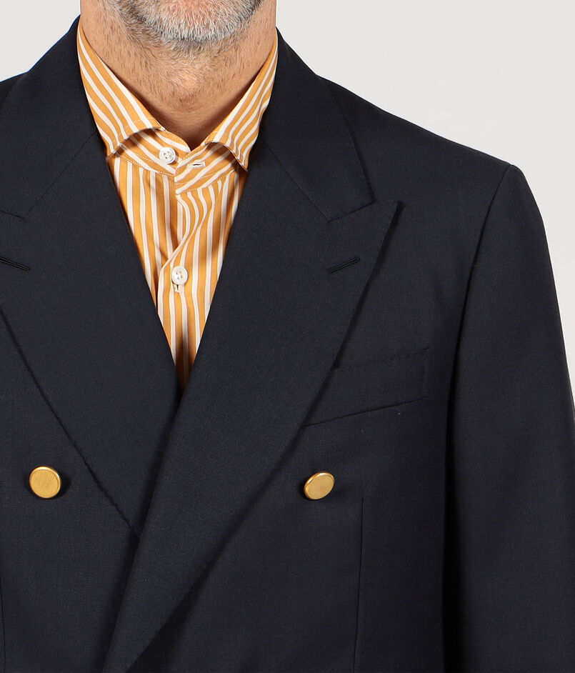別注】CARUSO ウールツイル ダブルブレステッド6Bブレザー 別注】CARUSO ウールツイル ダブルブレステッド6Bブレザー