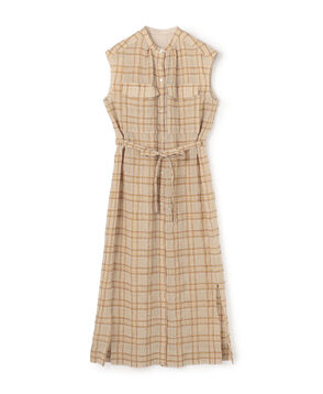 シアープラッド フレンチロングシャツブラウス