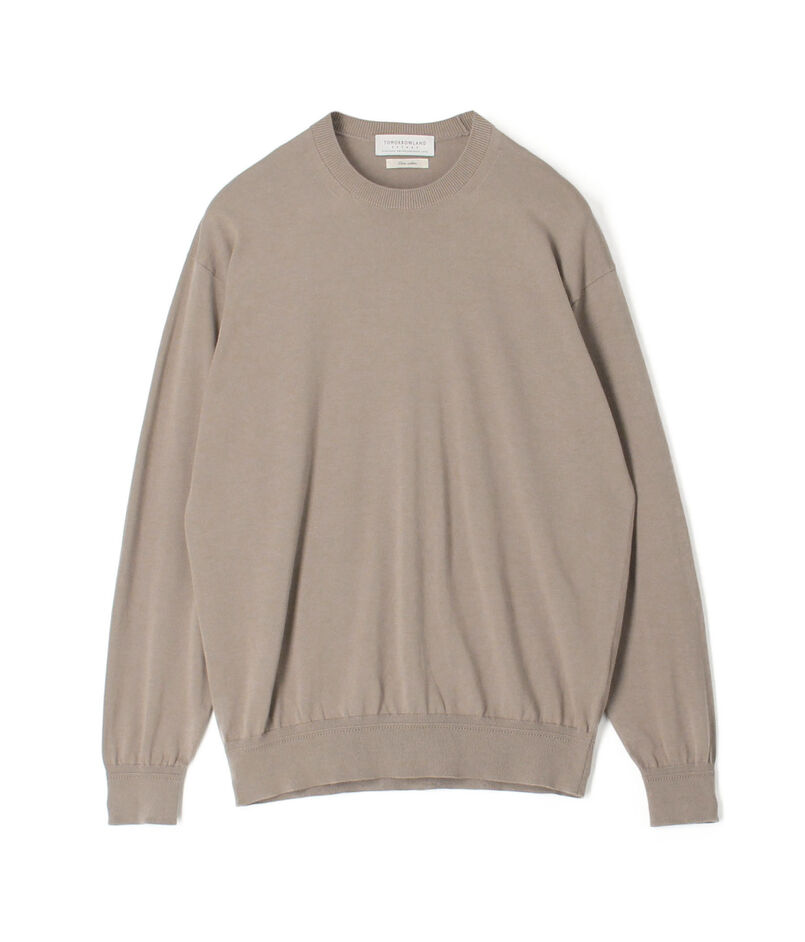 TOMORROWLAND tricot ギザコットン クルーネックプルオーバー