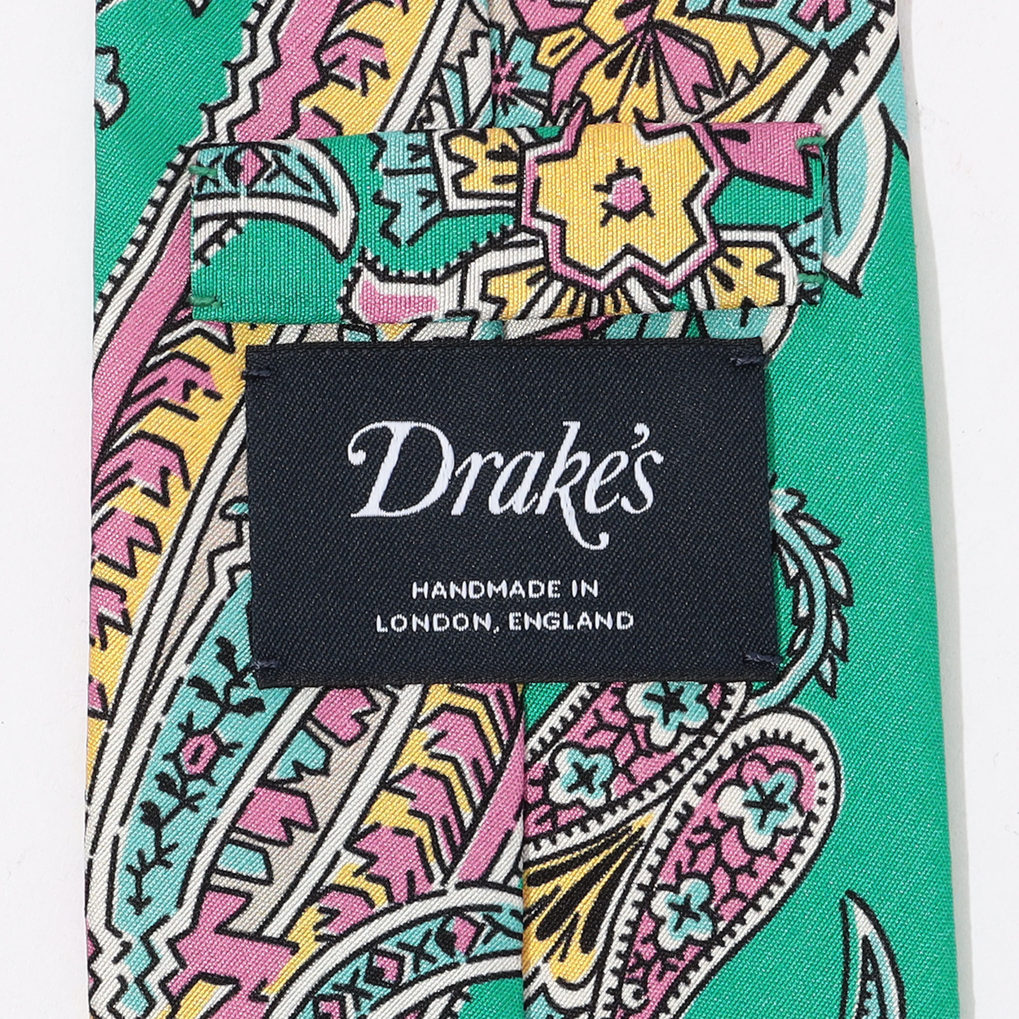 Drake's シルクプリント ペイズリー柄ネクタイ｜トゥモローランド