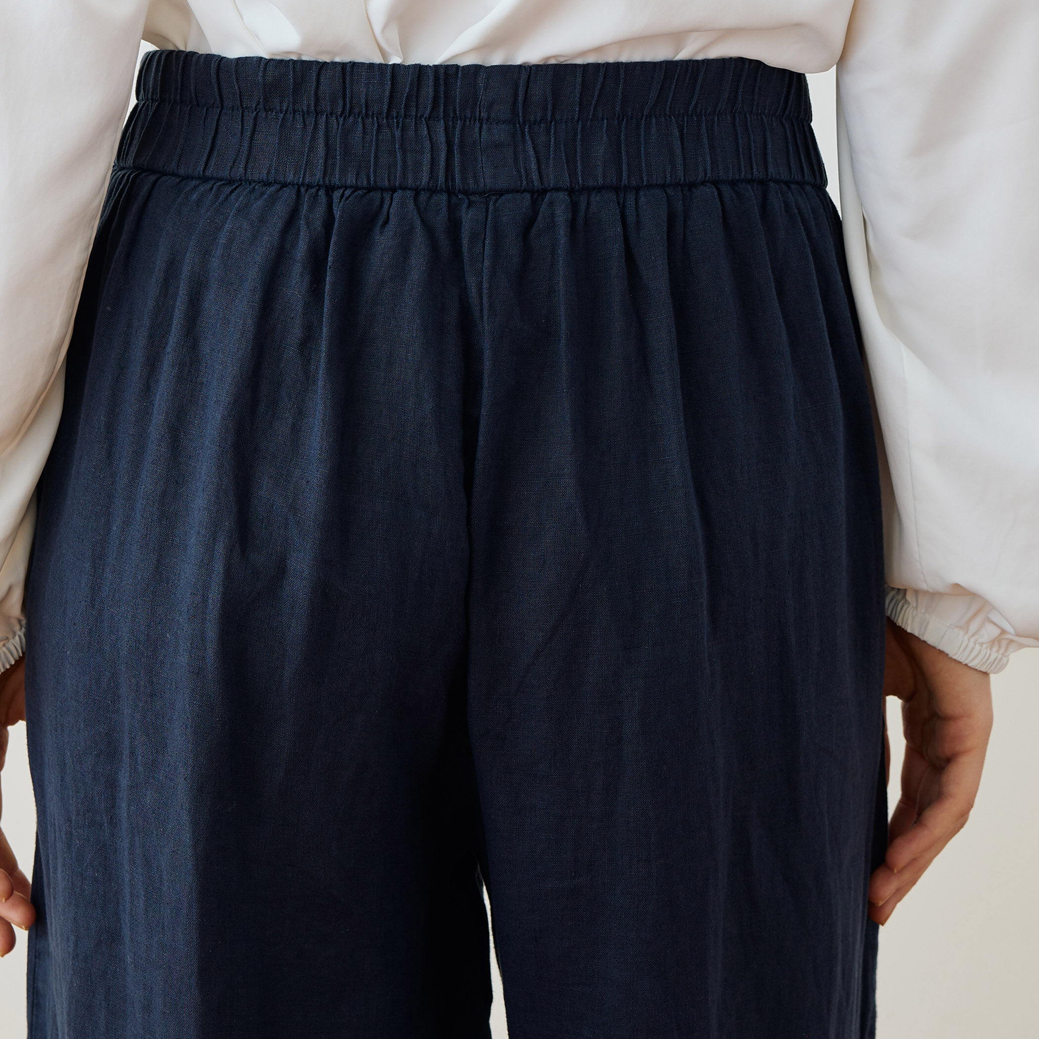 フォクシーニューヨーク　リネンワイドパンツ 別注】リネンワイドパンツ／fog linen work（フォグリネンワーク