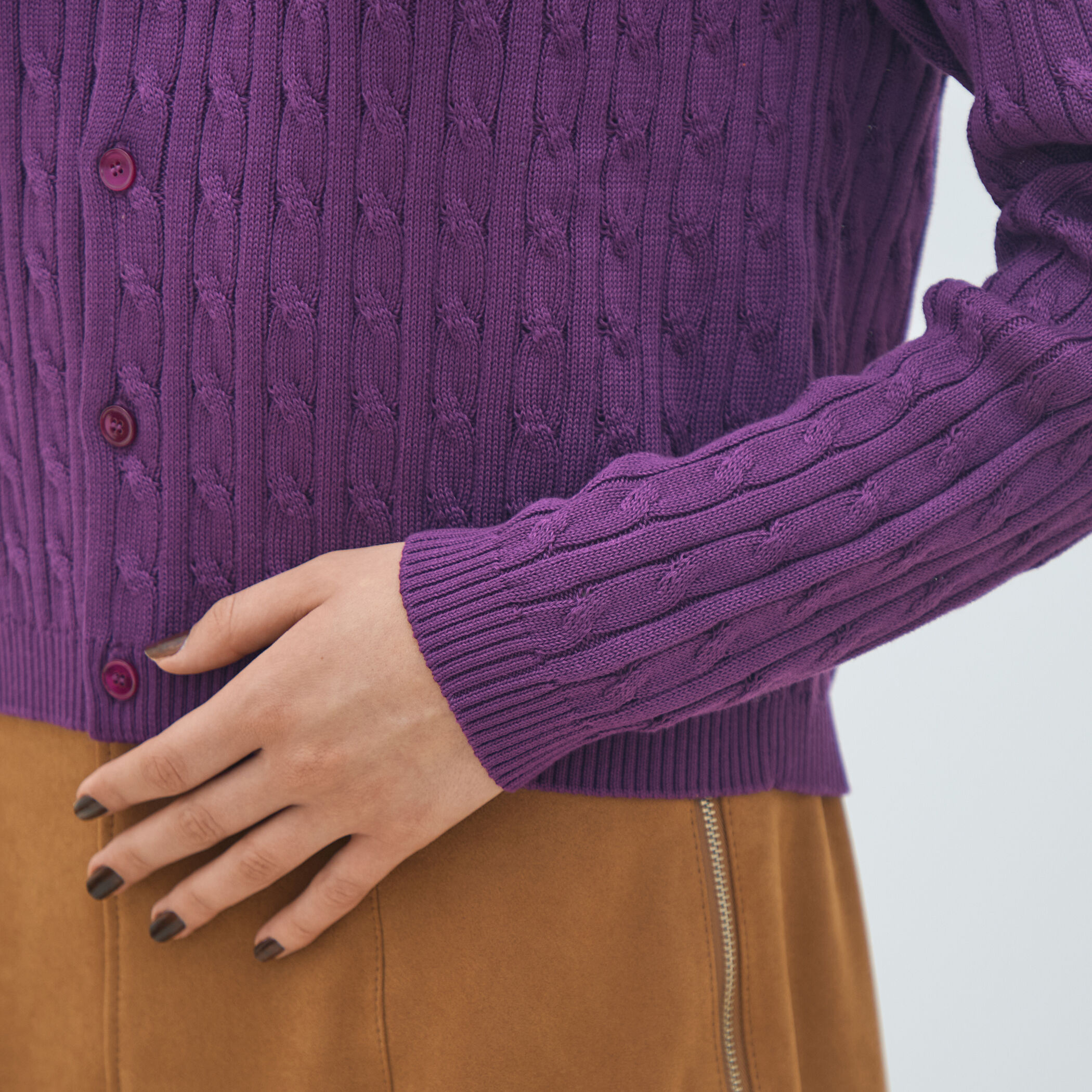 ギザケーブル クルーネックカーディガン｜トゥモローランド 公式通販